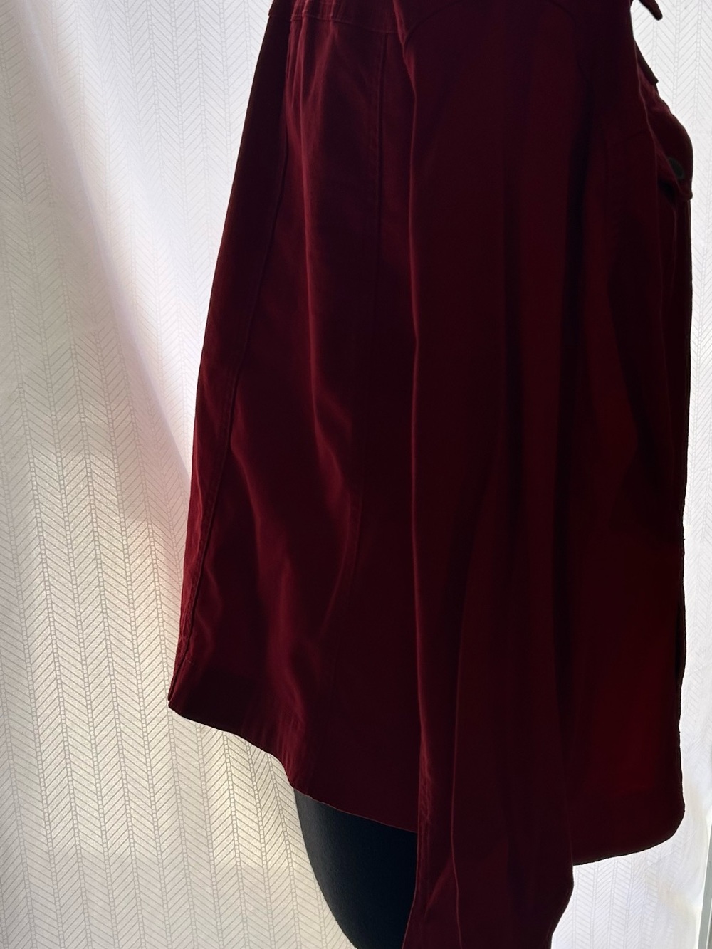 Charter Club Red Button-Front Jean Jacket - Picture 5 of 11